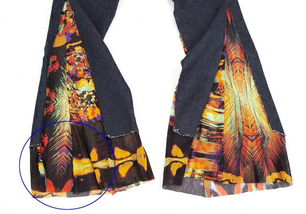 Jean Paul GAULTIER HOMME Indigo Power Flare Denim Size 44