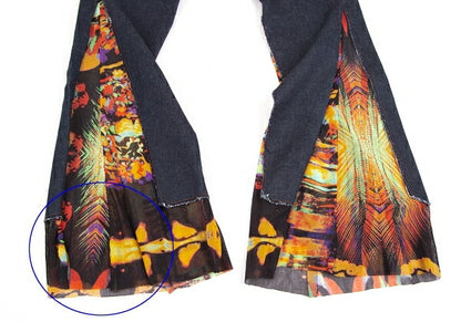 Jean Paul GAULTIER HOMME Indigo Power Flare Denim Size 44