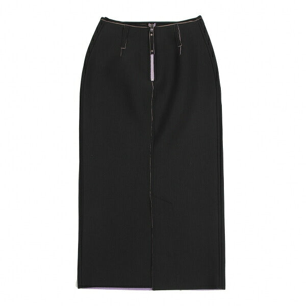 Jean Paul GAULTIER FEMME Nylon Neoprene Skirt Black Size 40