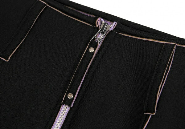 Jean Paul GAULTIER FEMME Nylon Neoprene Skirt Black Size 40