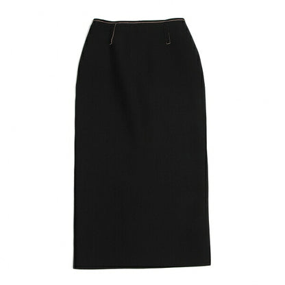 Jean Paul GAULTIER FEMME Nylon Neoprene Skirt Black Size 40