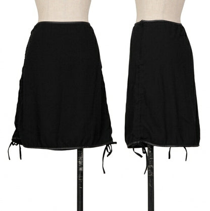 Jean Paul GAULTIER FEMME Side Gather Skirt Black Size 40