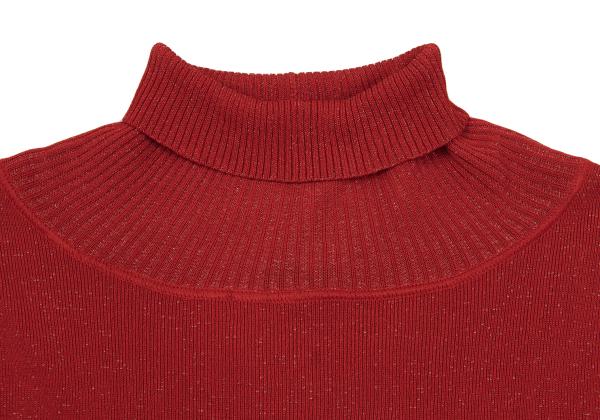 Jean Paul GAULTIER HOMME Rayon Nylon Knit Red Size 48