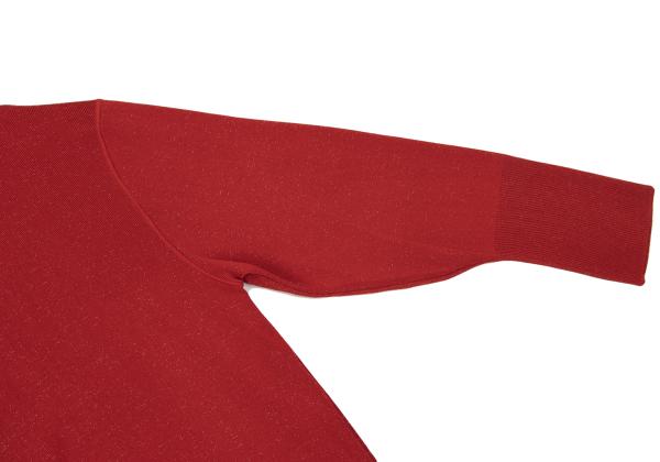 Jean Paul GAULTIER HOMME Rayon Nylon Knit Red Size 48