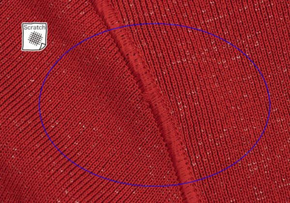 Jean Paul GAULTIER HOMME Rayon Nylon Knit Red Size 48