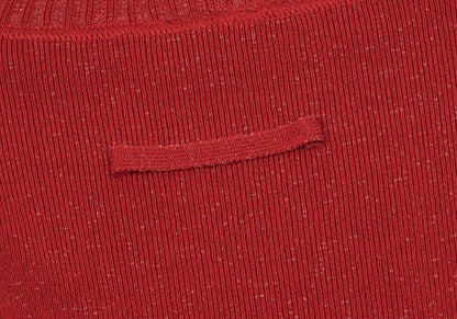 Jean Paul GAULTIER HOMME Rayon Nylon Knit Red Size 48