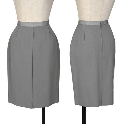 Jean Paul GAULTIER FEMME Wool Waist Skirt Gray Size 40
