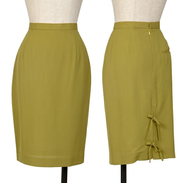 Jean Paul GAULTIER FEMME Wool Back Skirt Yellow Size 40
