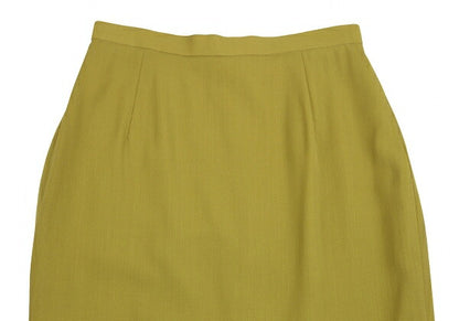Jean Paul GAULTIER FEMME Wool Back Skirt Yellow Size 40