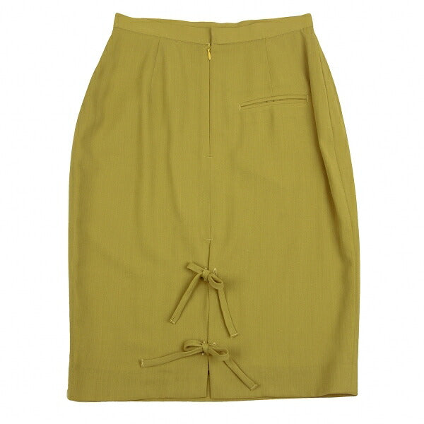 Jean Paul GAULTIER FEMME Wool Back Skirt Yellow Size 40