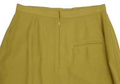 Jean Paul GAULTIER FEMME Wool Back Skirt Yellow Size 40