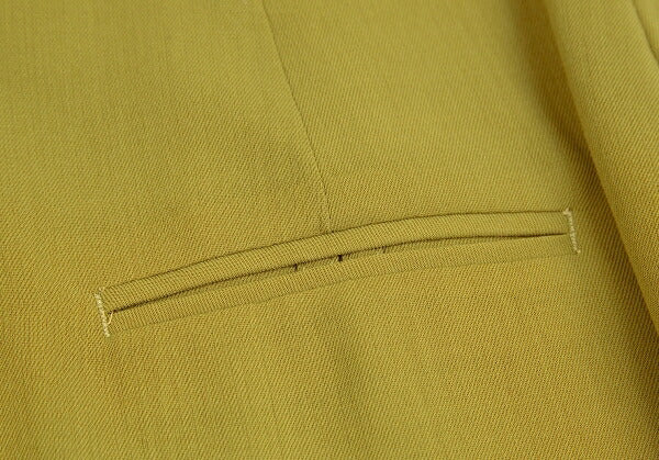 Jean Paul GAULTIER FEMME Wool Back Skirt Yellow Size 40