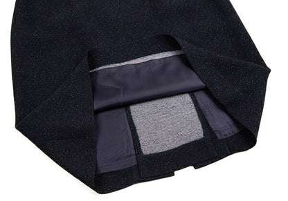 Jean Paul GAULTIER CLASSIQUE Wool Rayon Skirt Blue Size 40