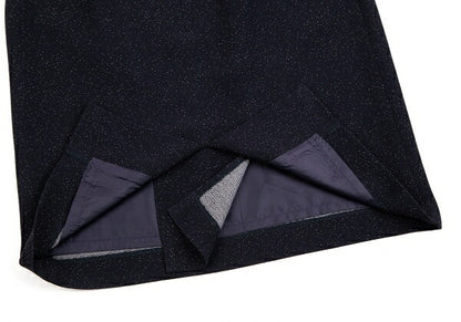 Jean Paul GAULTIER CLASSIQUE Wool Rayon Skirt Blue Size 40