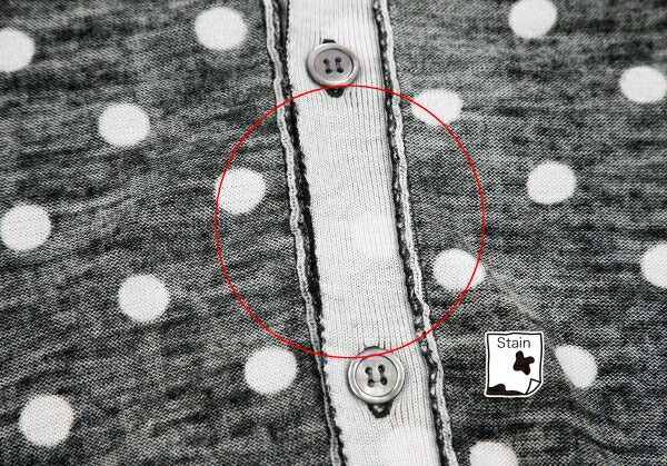 COMME des GARCONS Wool Dot Inside-Out Cardigan B/W Size M