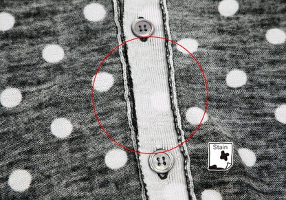 COMME des GARCONS Wool Dot Inside-Out Cardigan B/W Size M