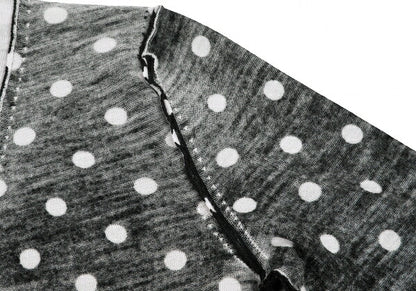 COMME des GARCONS Wool Dot Inside-Out Cardigan B/W Size M