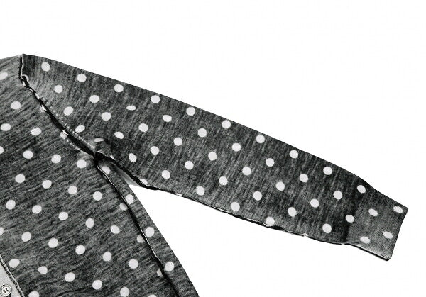 COMME des GARCONS Wool Dot Inside-Out Cardigan B/W Size M