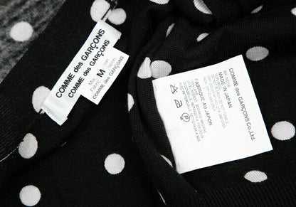 COMME des GARCONS Wool Dot Inside-Out Cardigan B/W Size M