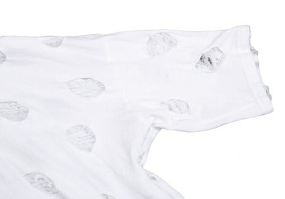 Y's Cotton Hole Design Oversized T-Shirt White Size 2