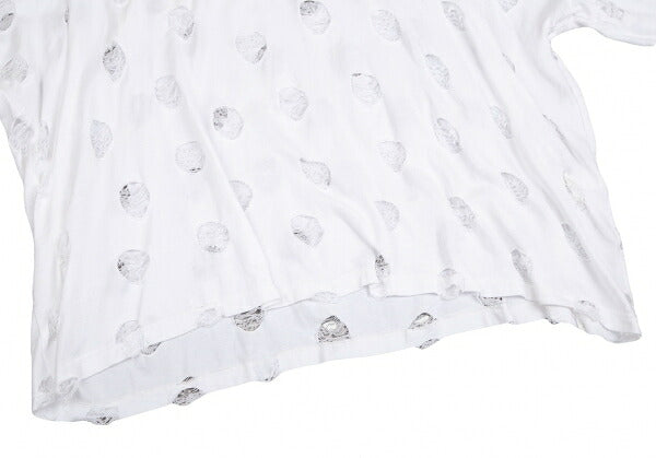 Y's Cotton Hole Design Oversized T-Shirt White Size 2