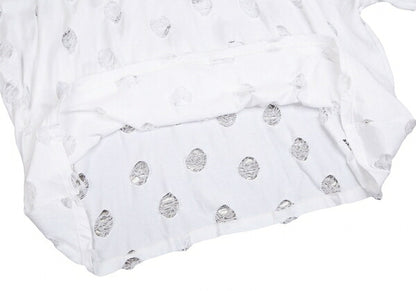 Y's Cotton Hole Design Oversized T-Shirt White Size 2