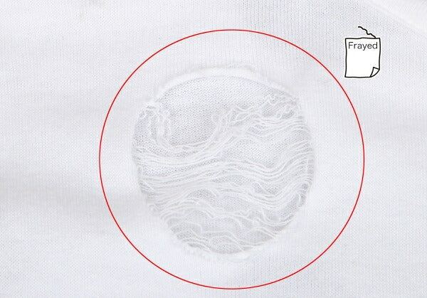 Y's Cotton Hole Design Oversized T-Shirt White Size 2