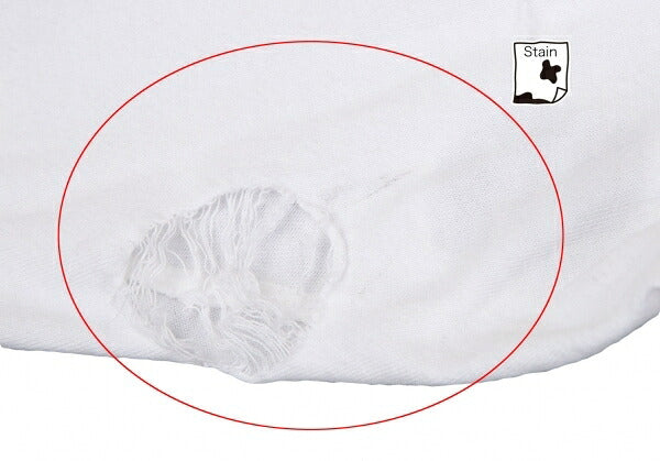 Y's Cotton Hole Design Oversized T-Shirt White Size 2