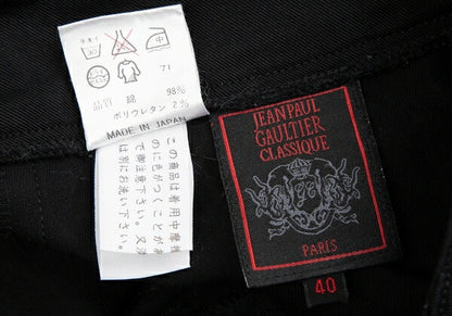 Jean Paul GAULTIER CLASSIQUE Piping Pants Black Size 40
