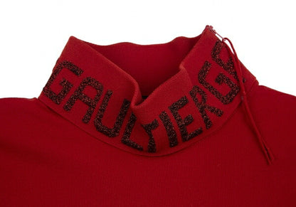 Jean Paul GAULTIER CLASSIQUE Logo Shirt Red Size 48