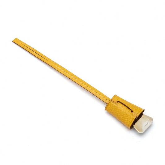 HERMES Mini Clochette Mustard