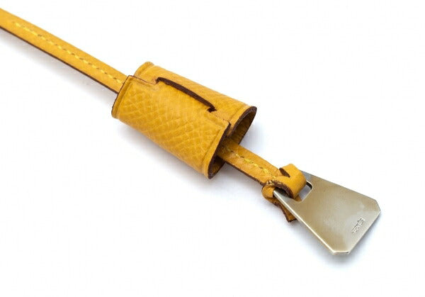 HERMES Mini Clochette Mustard