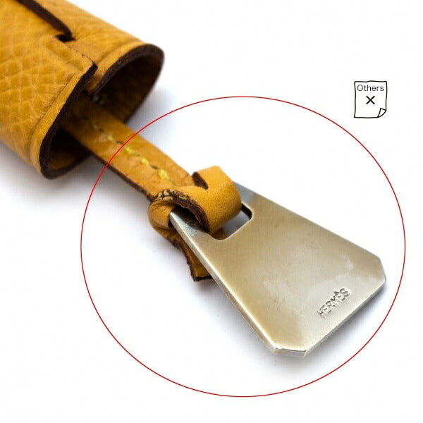 HERMES Mini Clochette Mustard