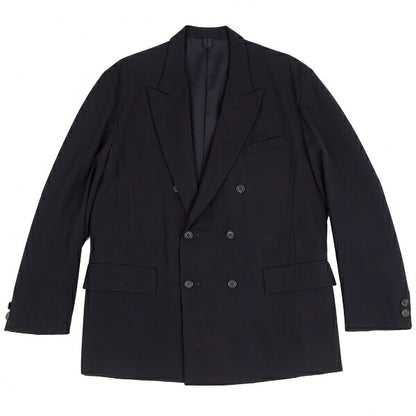 Yohji Yamamoto POUR HOMME Wool Gabardine Jacket Navy Size L