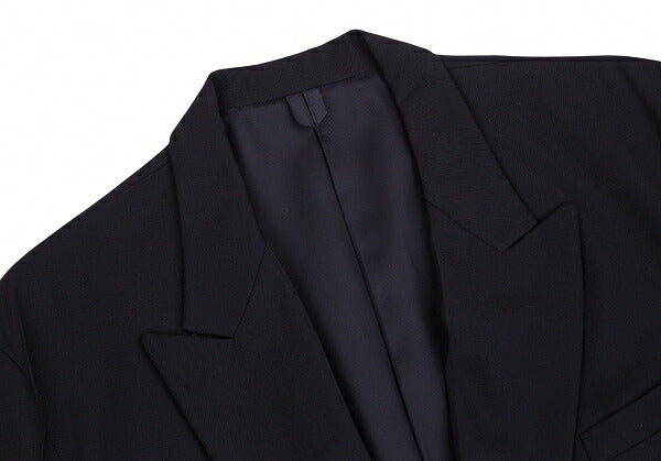 Yohji Yamamoto POUR HOMME Wool Gabardine Jacket Navy Size L