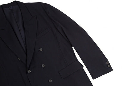 Yohji Yamamoto POUR HOMME Wool Gabardine Jacket Navy Size L