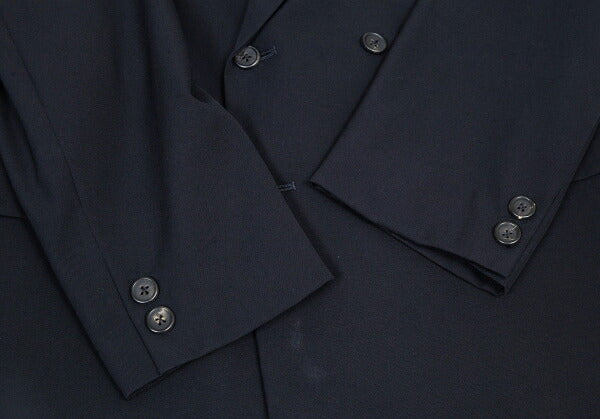 Yohji Yamamoto POUR HOMME Wool Gabardine Jacket Navy Size L