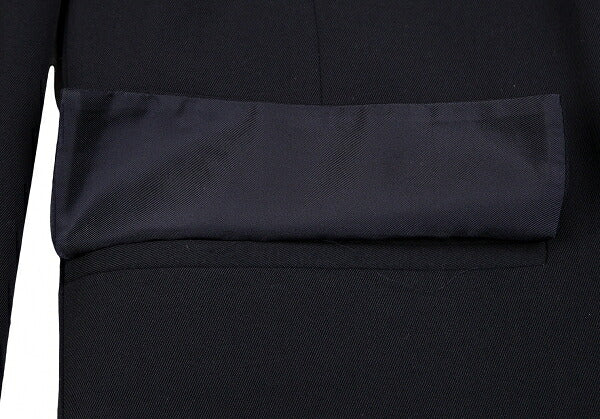 Yohji Yamamoto POUR HOMME Wool Gabardine Jacket Navy Size L
