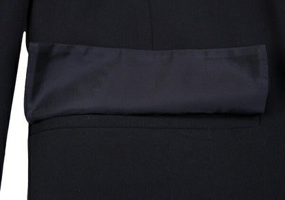 Yohji Yamamoto POUR HOMME Wool Gabardine Jacket Navy Size L