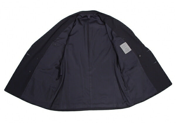 Yohji Yamamoto POUR HOMME Wool Gabardine Jacket Navy Size L