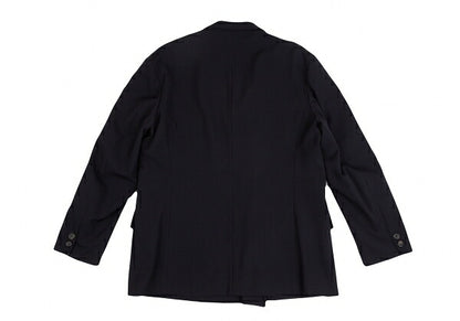 Yohji Yamamoto POUR HOMME Wool Gabardine Jacket Navy Size L