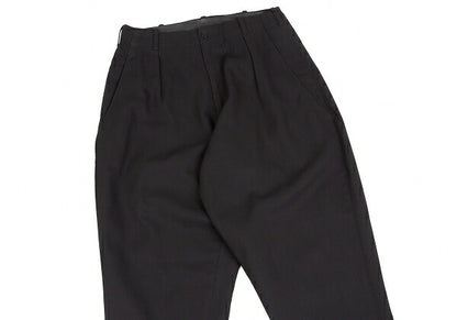 Yohji Yamamoto POUR HOMME Pleated Pants Black Size S