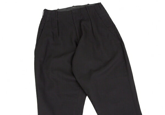 Yohji Yamamoto POUR HOMME Pleated Pants Black Size S