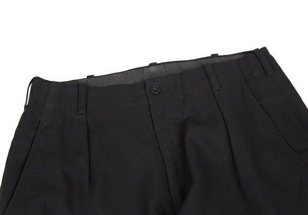Yohji Yamamoto POUR HOMME Pleated Pants Black Size S