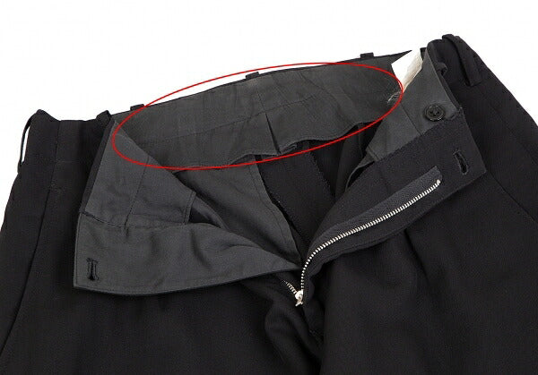 Yohji Yamamoto POUR HOMME Pleated Pants Black Size S