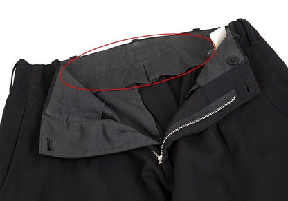 Yohji Yamamoto POUR HOMME Pleated Pants Black Size S