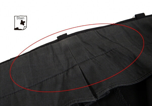 Yohji Yamamoto POUR HOMME Pleated Pants Black Size S