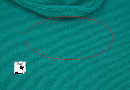 EMPORIO ARMANI Neck Stole Design Sweater Turquoise Size 40