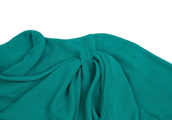 EMPORIO ARMANI Neck Stole Design Sweater Turquoise Size 40