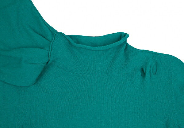 EMPORIO ARMANI Neck Stole Design Sweater Turquoise Size 40